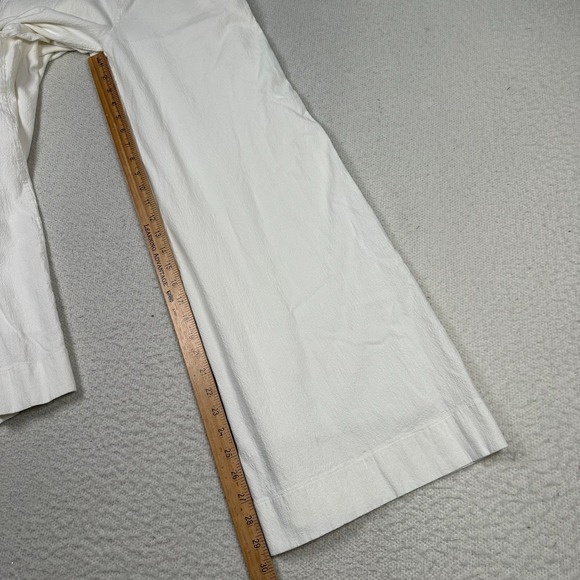 Lofty Style Pants Womens OS 25x30 Wide Leg Pull on Casual Chic Minimalist White - Picture 6 of 9